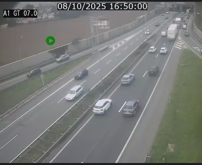 Traffic live webcam Luxembourg Cents - A1 direction Kirchberg - BK 7