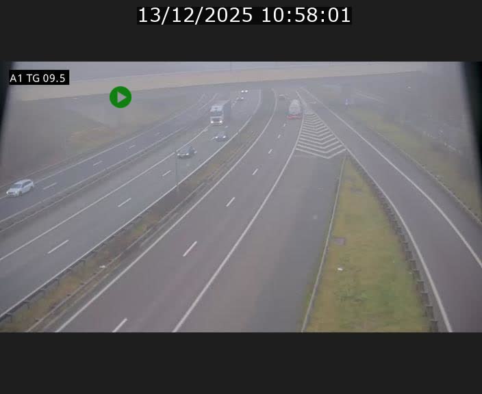 Traffic live webcam Luxembourg Jonction Grünewald - A1 direction Luxembourg-ville - BK 9.5