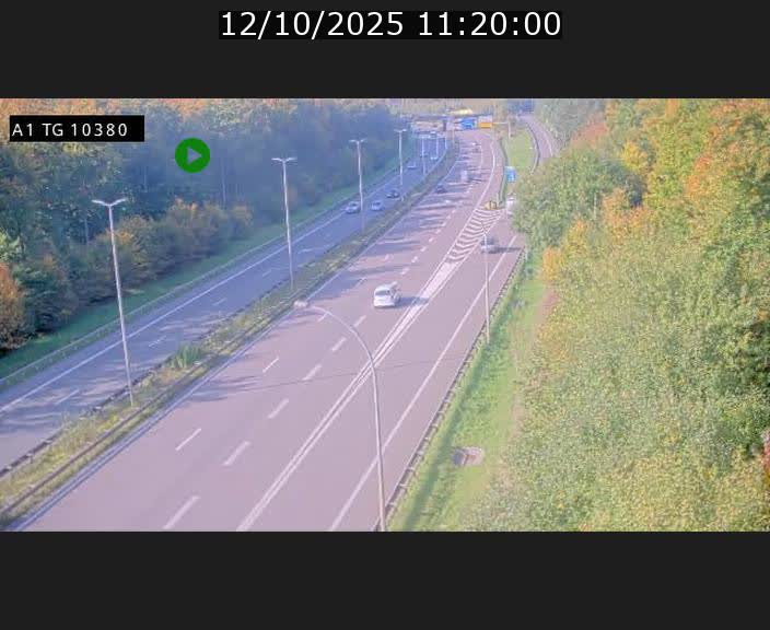 Traffic live webcam Luxembourg Senningerberg - A1 direction Luxembourg Kirchberg - BK 10.3