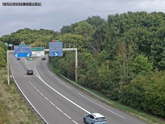 Caméra autoroute France - Biffurcation A31/A33, Laxou direction Nancy