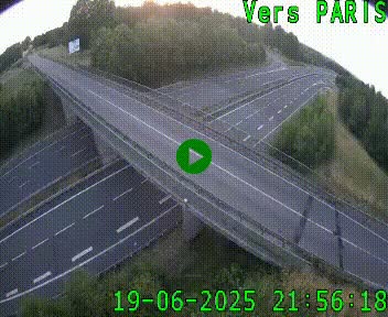 Clone of Caméra routière sur l'autoroute A20 au nord de Limoges, à la jonction avec la N520. Vue orientée vers Paris