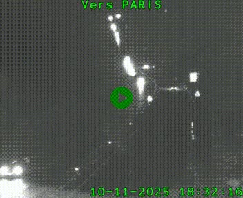 Caméra routière sur l'autoroute A20 à Bessines-sur-Gartempe. Vue orientée vers Paris