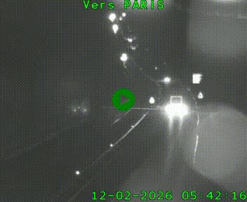 Caméra routière sur l'autoroute A20 à Bessines-sur-Gartempe. Vue orientée vers Paris