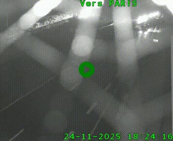 Caméra routière sur l'autoroute A20 à Saint-Hilaire-Bonneval, au sud de Limoges. Vue orientée vers Paris