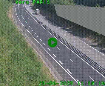 Caméra routière sur l'autoroute A20 à Saint-Pardoux-l'Ortigier, à la jonction avec l'A89. Vue orientée vers Paris