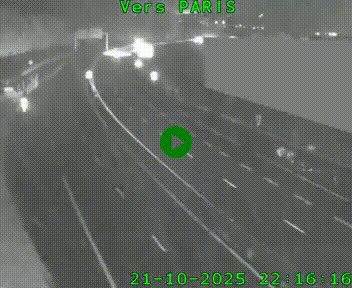 Caméra routière sur l'autoroute A20 à Brive-la-Gaillarde, à la jonction avec l'A89. Vue orientée vers Paris