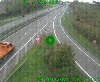 Webcam N147 au nord de Poitiers et à la jonction avec la A10