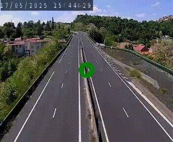 Caméra autoroute A75 à hauteur de Coudes, en direction de Clermont-Ferrand