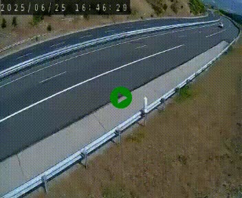 Caméra autoroutière France - A75, Engayresque, entre Millau et Séverac-le-Chateau, en direction de Montpellier