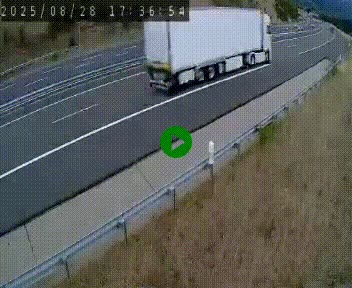 Caméra autoroute A75 à hauteur de la sortie 42 (Rodez, Laissac, Aire de l'Auvergne) située sur la commune d'Auberoques, près de Sévérac-le-Château