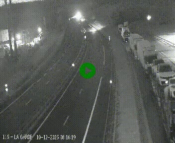 Caméra autoroute A75 à hauteur du col du rocher blanc en direction de Montpellier