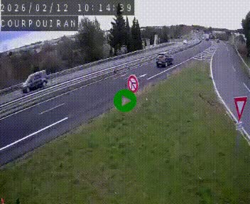 Caméra routière France - N109, Courpouiran - La plaine, en direction de Clermont l'Hérault, à la sortie de Montpellier