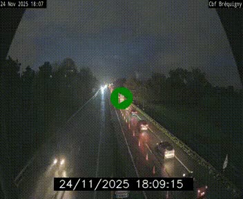 Webcam sur le périphérique de Rennes (N136) à hauteur du quartier Bréquigny, au sud de la ville