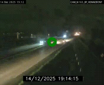 Webcam sur la N165 à hauteur de Hennebont, au nord de Lorient