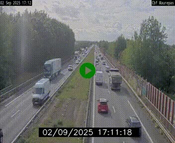 Webcam sur le périphérique de Rennes (N136) à hauteur de Maurepas, au nord de la ville