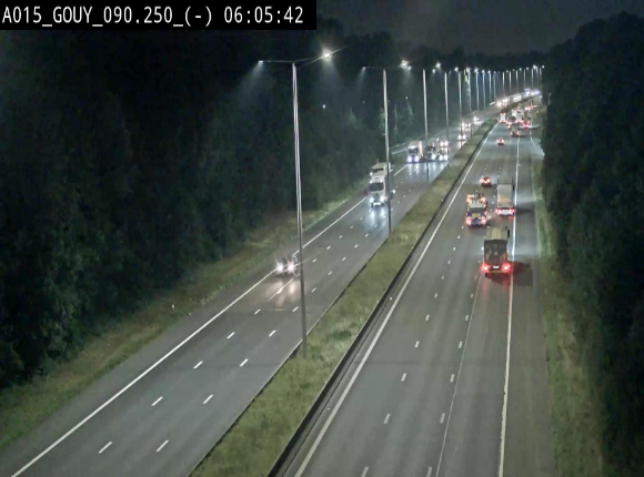 Webcam autoroute Belgique - Gouy-lez-piéton - E42 - BK 90.3