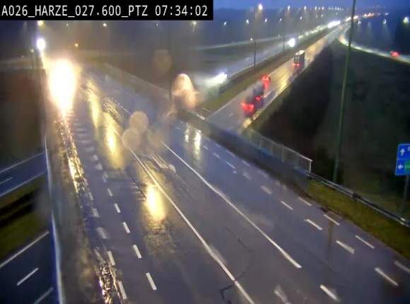 Caméra autoroute Belgique - Sougné-Remouchamps,E25 direction Luxembourg