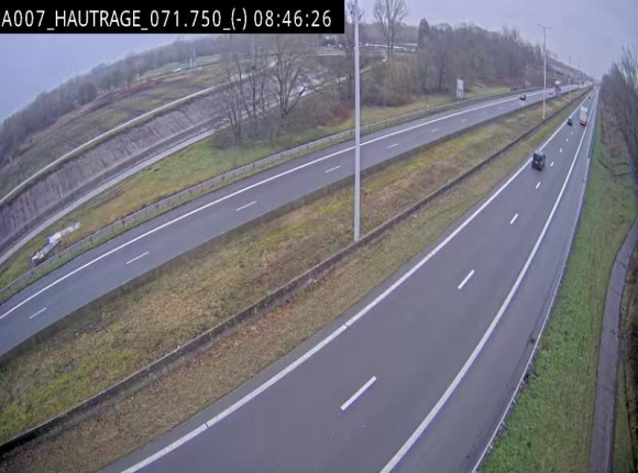 Webcam autoroute Belgique - Hautrage - E19 - BK 71.7