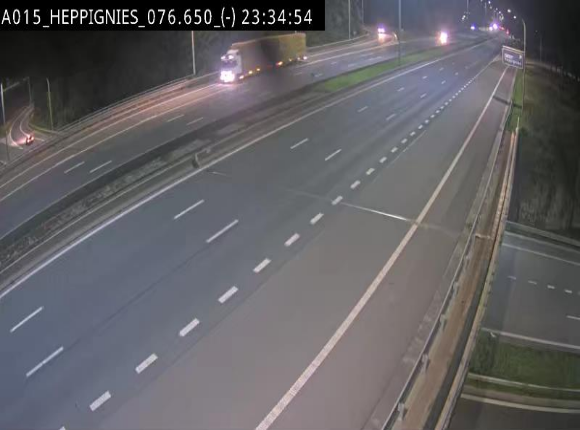 Webcam autoroute Belgique - Heppignies - E42 direction Namur - BK 76.4