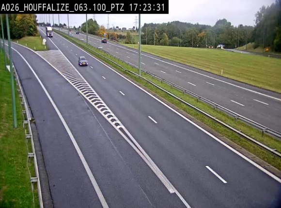 Caméra autoroute Belgique - Houffalize, E25 direction Liège