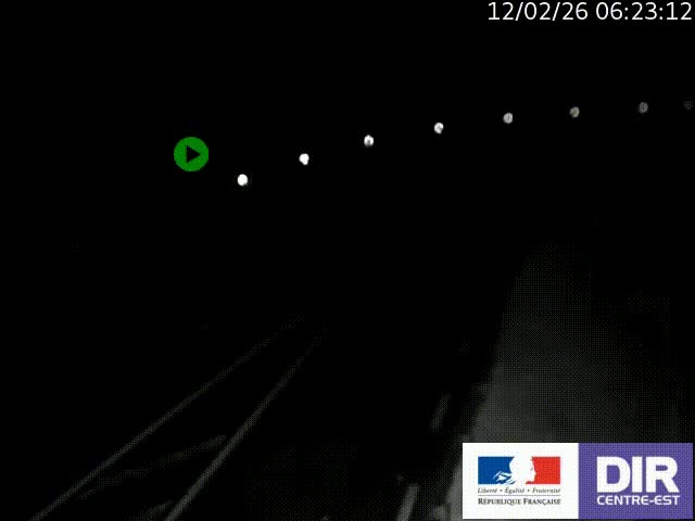 Webcam sur le col Pin Bouchain, vue orientée vers Roanne, en provenance de Lyon sur la nationale 7 (N7)