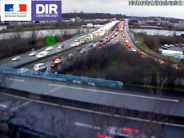 Webcam autoroute sur A450 à Pierre-Bénite en direction de Lyon et de l'autoroute A7