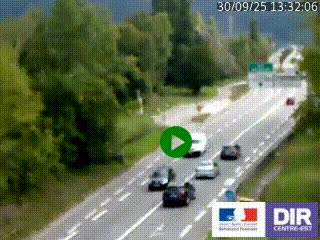 Webcam info trafic à proximité de Vizille sur la N85, au niveau du point de vue du Saut du Moine à Champagnier