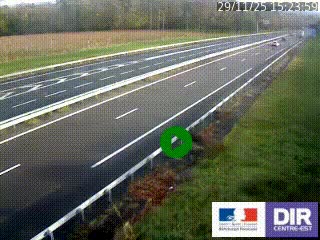 Webcam autoroute sur l'A77 à hauteur de Pouilly-sur-Loire en direction de Nevers