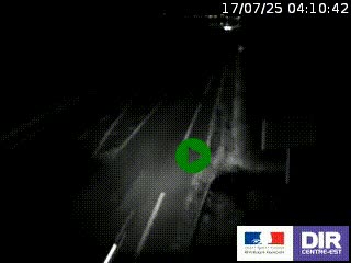 Webcam routière sur la RN7 à hauteur de Toulon-sur-Allier, entre Moulins et Vichy