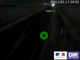 Webcam routière sur la RN7 à hauteur de Toulon-sur-Allier, entre Moulins et Vichy