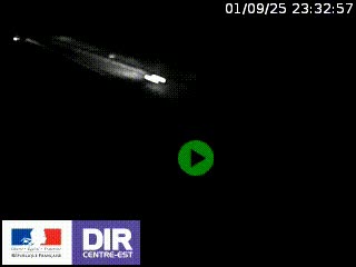 Webcam au niveau du col de Bois Clair à hauteur de Cluny sur la N79. Vue orientée vers Mâcon