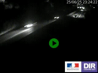 Caméra autoroutière sur l'A47 à hauteur de Givors, a proximité de Lyon. La webcam est orientée vers Lyon