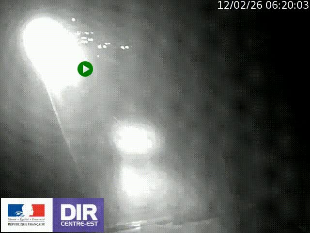 Caméra trafic à la jonction entre l'A46 (Rocade-est de Lyon) et l'A42 à hauteur de Vault-en-Velin en direction de Marseille
