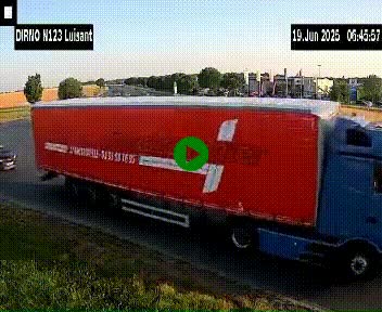 Webcam en périphérie de Chartres sur la N123, à hauteur de Luisant. Vue orientée vers Chartres