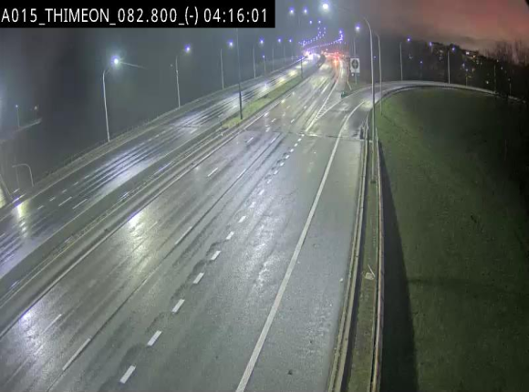 Caméra trafic Belgique - Thiméon - E42, jonction avec A54 (E420) direction La Louvière/Charleroi - BK 82.82