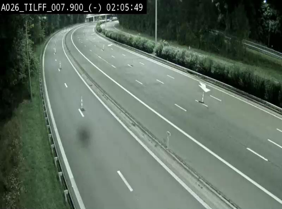 Webcam autoroute A26/E25 à Esneux, en Belgique en direction Luxembourg - BK 7.9