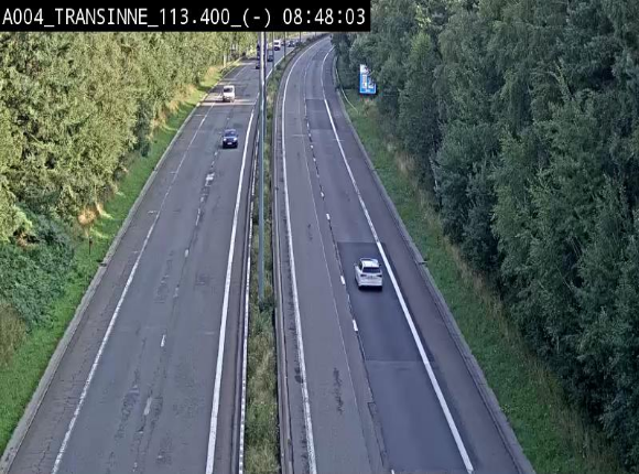 Caméra trafic E411 (A4) - Transinne direction Namur - BK 113.425