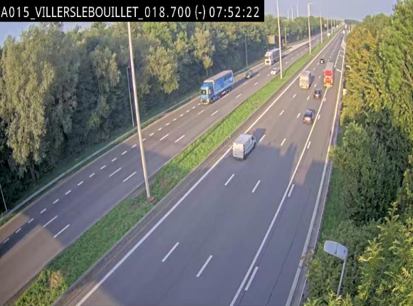 Webcam autoroute Belgique - Villers-le-Bouillet - E42 direction Liège - BK 18.7