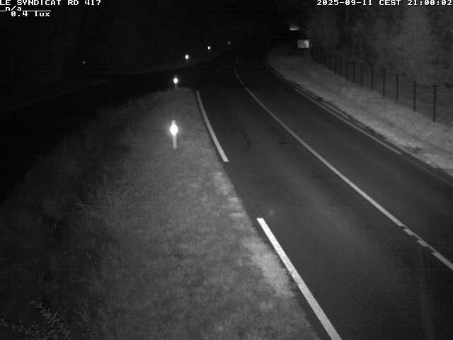 Webcam dans les Vosges dans la commune du Syndicat sur la D417 sur la route de Gerardmer