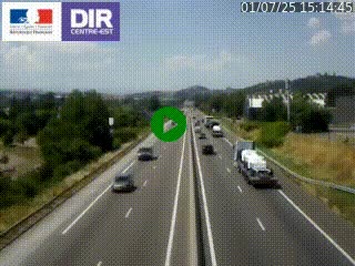 Caméra autoroute à Saint-Etienne (Les Littes) à hauteur du Ikea Saint-Etienne sur l'A72 en direction de Roanne
