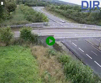 Webcam sur A84 à hauteur de Pont-Farcy, au niveau du pont autoroutier sur la Vire, au sud de Saint-Lô