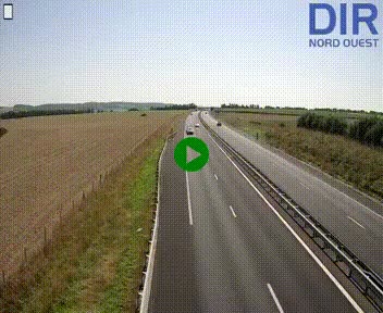 Webcam sur A84 à hauteur de l'échangeur de Poilley avec la N175, au sud d'Avranches