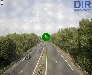 Webcam sur le périphérique de Caen (N814) à l'est de la ville, à Mondeville hauteur de la sortie 2, Presqu'île-Rives de l'Orne, au bout de l'autoroute A13