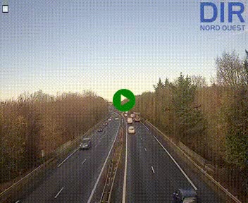 Webcam sur le périphérique de Caen (N814) à l'est de la ville, à Mondeville hauteur de la sortie 2, Presqu'île-Rives de l'Orne, au bout de l'autoroute A13