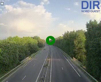 Webcam sur le périphérique de Caen (N814) à l'est de la ville, à Mondeville hauteur de la sortie 2, Presqu'île-Rives de l'Orne, au bout de l'autoroute A13