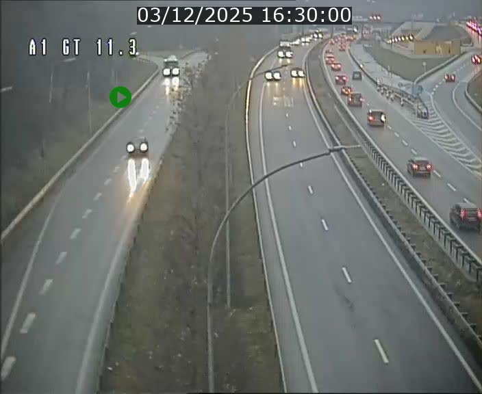 Traffic live webcam Luxembourg Senningerberg - A1 direction Allemagne - BK 11.3