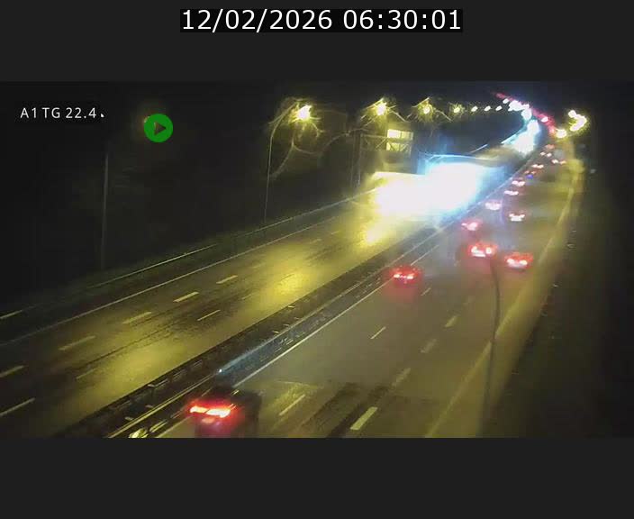 Traffic live webcam Luxembourg Flaxweiler - A1 direction Luxembourg - BK 22.4