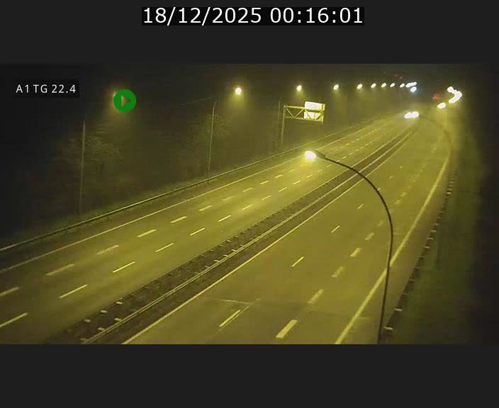 Traffic live webcam Luxembourg Flaxweiler - A1 direction Luxembourg - BK 22.4
