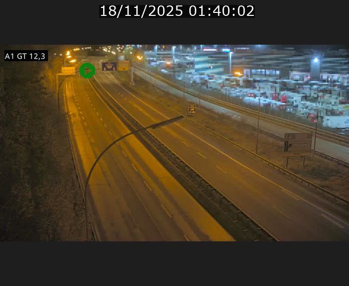 Traffic live webcam Luxembourg Senningerberg - A1 direction Allemagne - BK 12.3