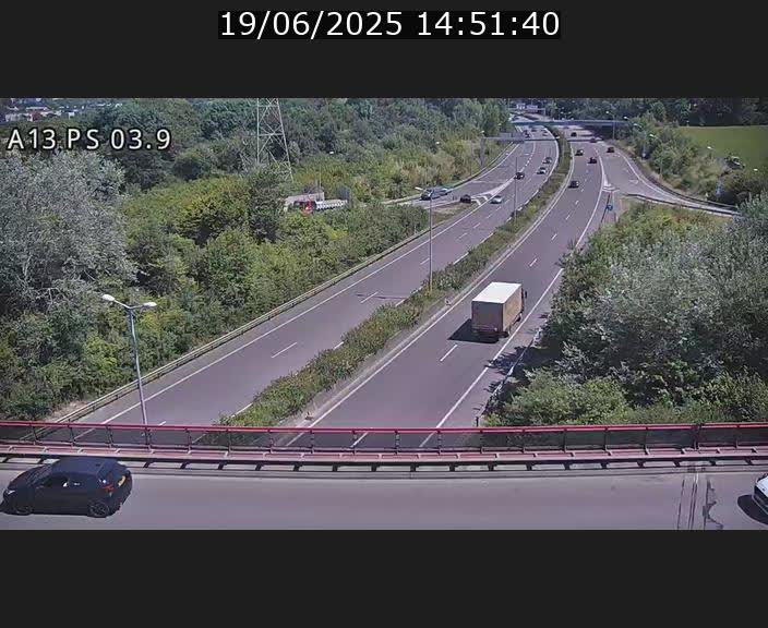 Traffic live webcam Luxembourg Differdange - A13 direction Esch-sur-Alzette - BK 3.9